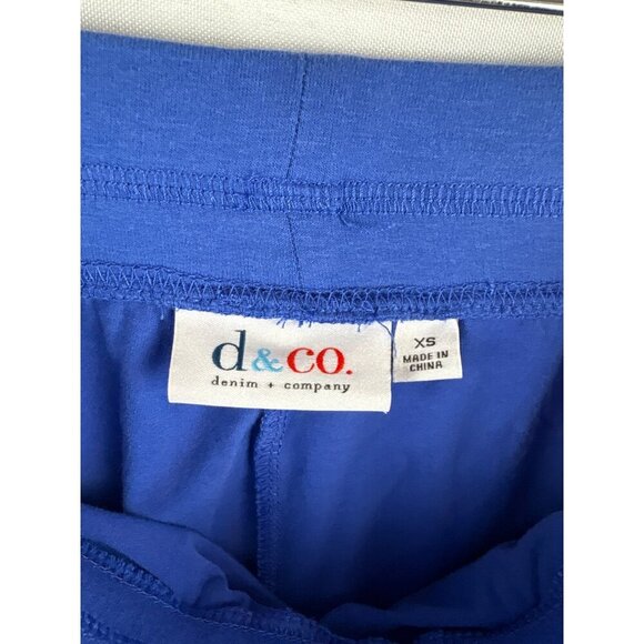 Denim & Co. Womens Skort XS Blue Cotton Blend Machine Washable - Picture 3 of 5
